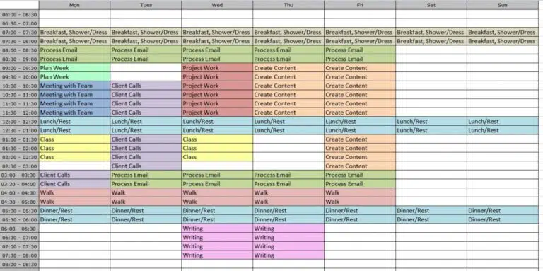 Design your perfect week